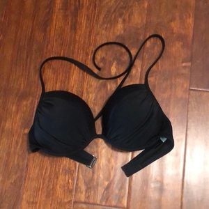 Shade black supportive bikini top. No tags but never worn.  36D